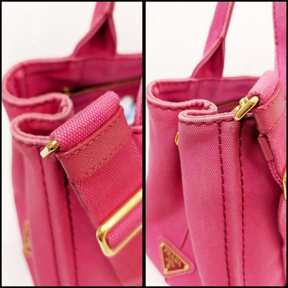 ✨️💎Authentic PRADA Canapa L Denim Tote Bag with strap - Picture 6 of 15